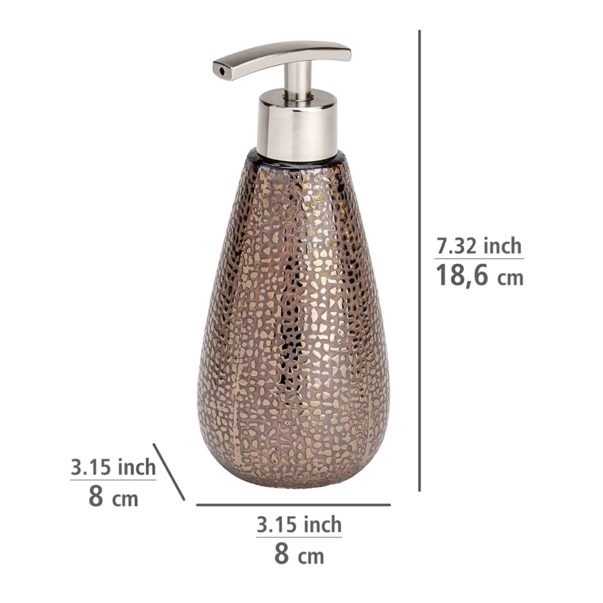 WENKO 69109800 - Kylpyhuonesetti MARRAKESH 12,5x41 cm ruskea
