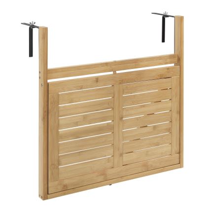 WENKO 69806800 - Pöytä WAIKIKI 64x65 cm valkoinen/ruskea