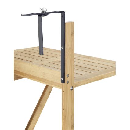 WENKO 69806800 - Pöytä WAIKIKI 64x65 cm valkoinen/ruskea