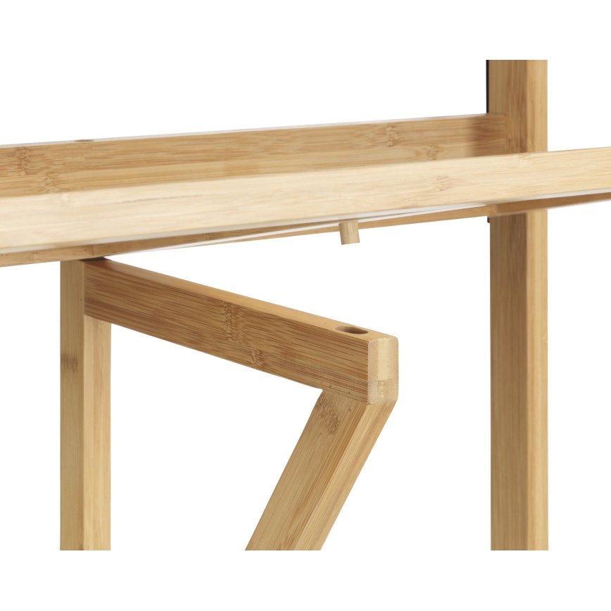 WENKO 69806800 - Pöytä WAIKIKI 64x65 cm valkoinen/ruskea