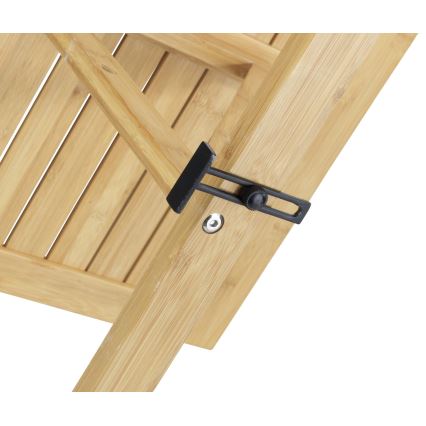 WENKO 69806800 - Pöytä WAIKIKI 64x65 cm valkoinen/ruskea