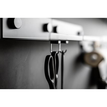 WENKO 71149800 - JET-koukut 2,2x3,9 cm musta/hopea