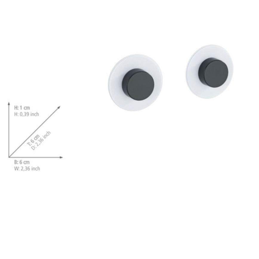 WENKO 71150800 – Adapteri JET 6x1,5 cm musta/läpinäkyvä