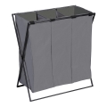 WENKO 71297800 - Pyykkikori TRIO 69x76 cm harmaa/musta