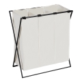 WENKO 71298800 - Pyykkikori TRIO 69x76 cm kerma/musta