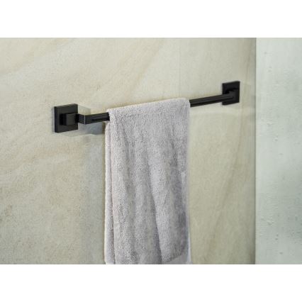 WENKO 71445800 - Pyyhetanko VACUUM-LOC QUADRO ED 60,5x6 cm musta