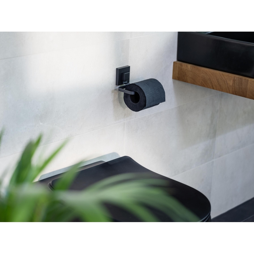 WENKO 71447800 - VACUUM-LOC QUADRO ED vessapaperiteline 14x11 cm musta