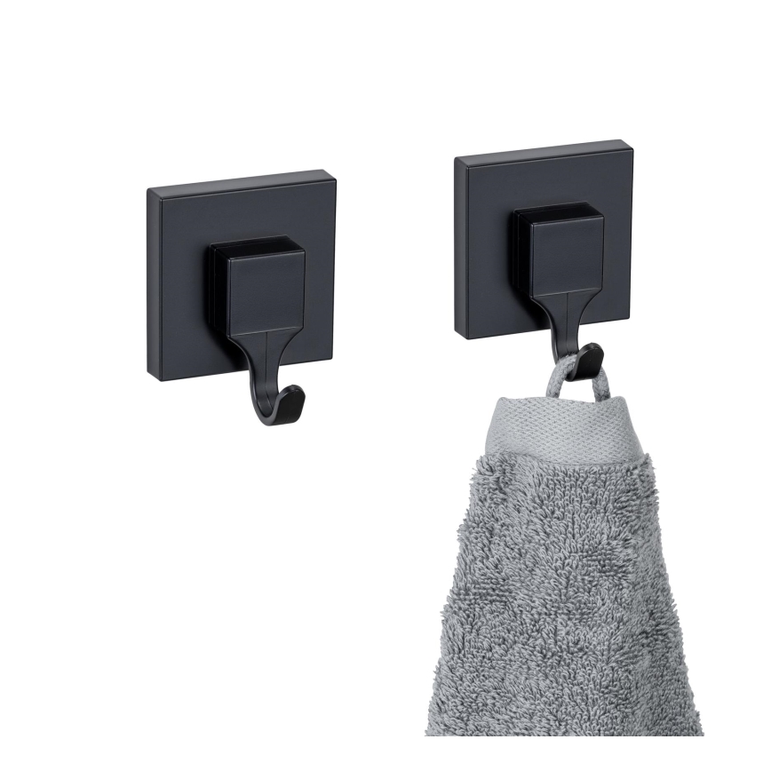 WENKO 71448800 - VACUUM-LOC QUADRO ED imukoukku 6x7 cm musta