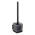 WENKO 71450800 - WC-setti VACUUM-LOC QUADRO ED 9,5x37 cm musta
