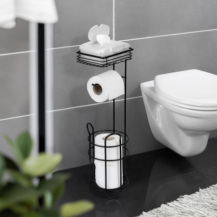 WENKO 71451800 - WC-paperiteline 16x59 cm musta