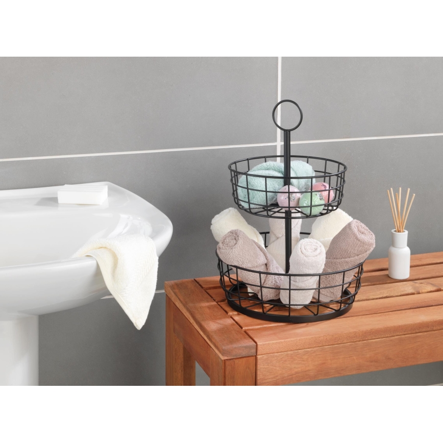 WENKO 88740800 - LOFT-kori 28x39 cm musta