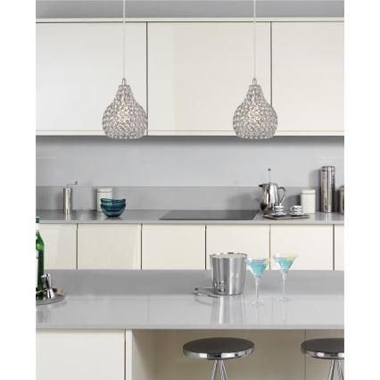 Westinghouse 6103740 - KELCIE-riippuvalaisin kaapelilla 1xE27/60W/230V, Ø 18 cm