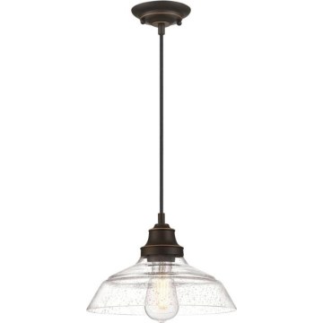 Westinghouse 6116640 - Riippuvalaisin vaijerilla IRON HILL 1xE27/60W/230V halkaisija 28 cm