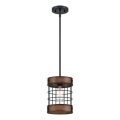 Westinghouse 61179 - Riippuvalaisin johdolla LANGSTON 1xE27/60W/230V halkaisija 19 cm barnwood