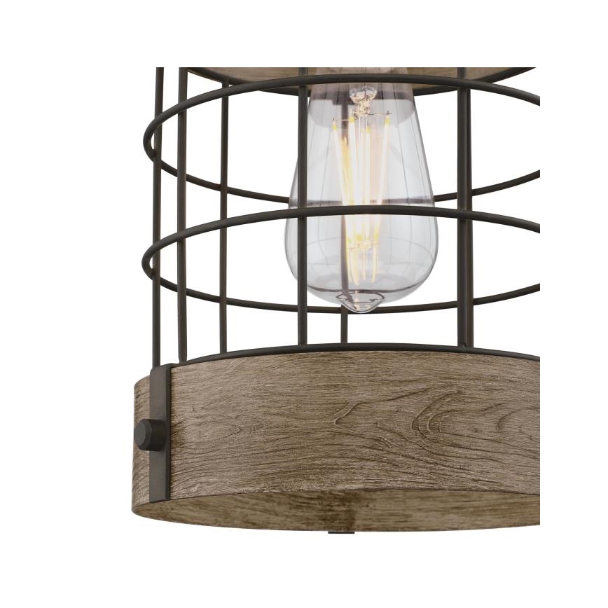 Westinghouse 61180 - Kattokruunu johdossa LANGSTON 1xE27/60W/230V mänty