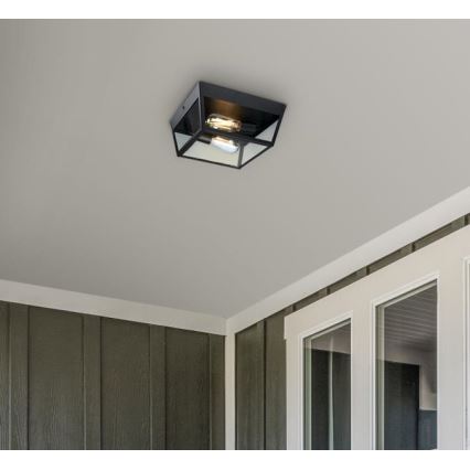 Westinghouse 61219 - Ulkokattovalo PETERSON 2xE27/40W/230V IP44