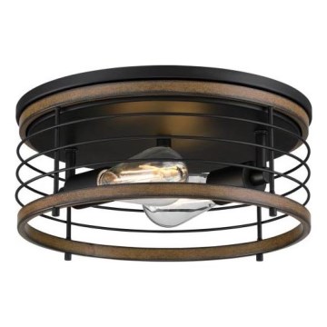 Westinghouse 61250 - Kattovalo ACKTON 2xE27/60W/230V barnwood