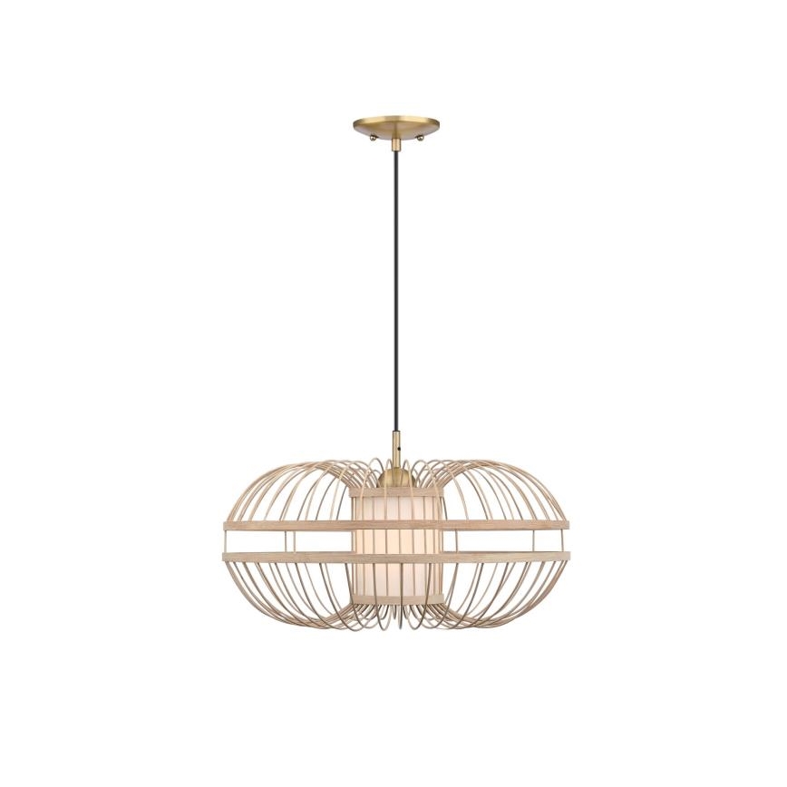 Westinghouse 61255 - Kattokruunu johdossa TULCEA 1xE27/60W/230V bambu