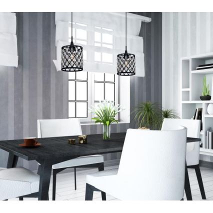 Westinghouse 6362740 - Riippuvalaisin kaapelilla WALTZ 1xE27/60W/230V, halkaisija 19 cm
