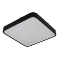 WILTON-kattovalaisin liiketunnistimella, 2 x E27, 60 W, 230 V, 33 x 33 cm, musta