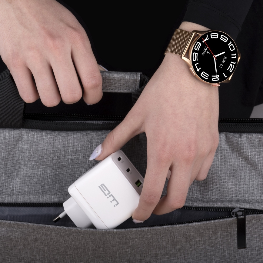 Winner Group - Älyrannekello AirFlex 2 Elegance 280 mAh IP68 kulta