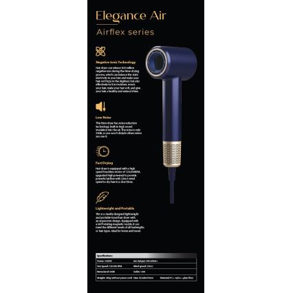 Winner Group - Hiustenkuivain ionisaattorin kanssa Elegance Air 1600W/230V sininen SCHUKO