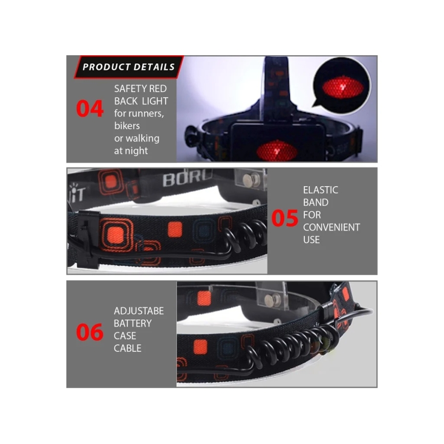 Winner Group - Ladattava LED-otsalamppu 5V IPX4