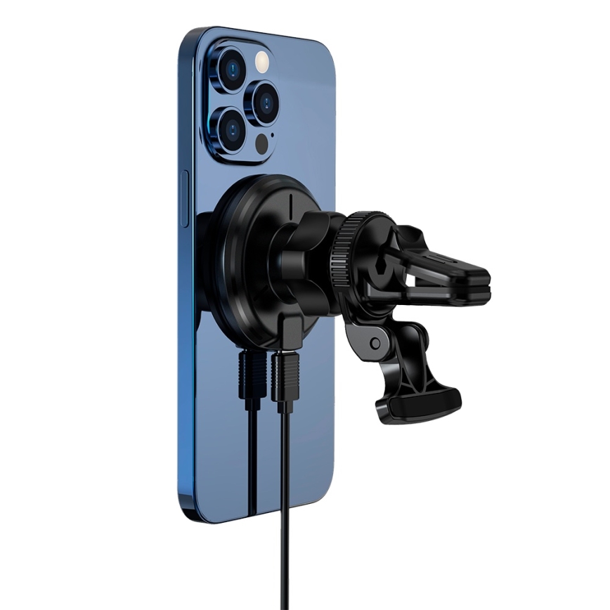 Winner Group - Langaton laturi ja pidin autoon 15W Qi2 MagSafe