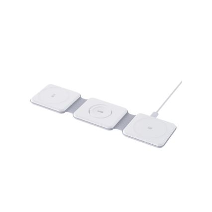 Winner Group - Langaton taittuva 3-in-1-laturi MAXFLEX 22,5W valkoinen