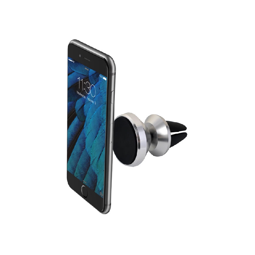 Winner Group - Magneettinen puhelinteline autoon, hopea