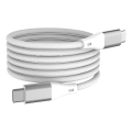 Winner Group - Magneettinen USB-kaapeli USB-C / USB-C 60W 1m valkoinen