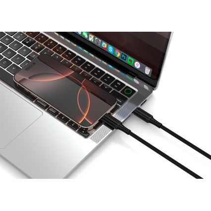 Winner Group - USB-kaapeli USB-C / USB-C 240W 1m musta