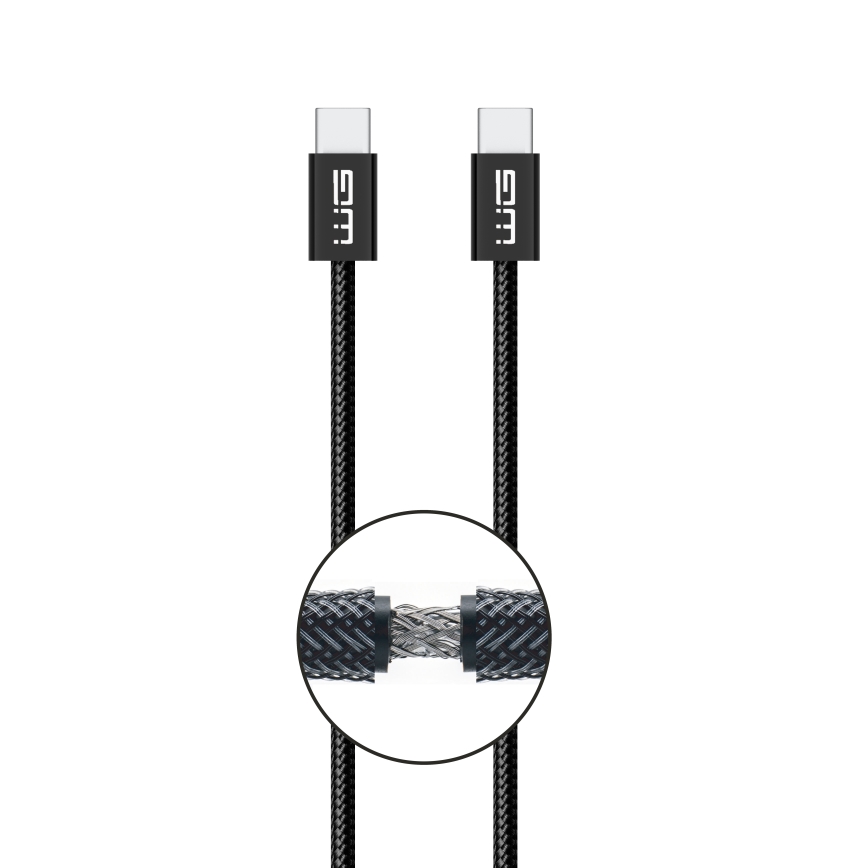 Winner Group - USB-kaapeli USB-C / USB-C 60W 3m musta