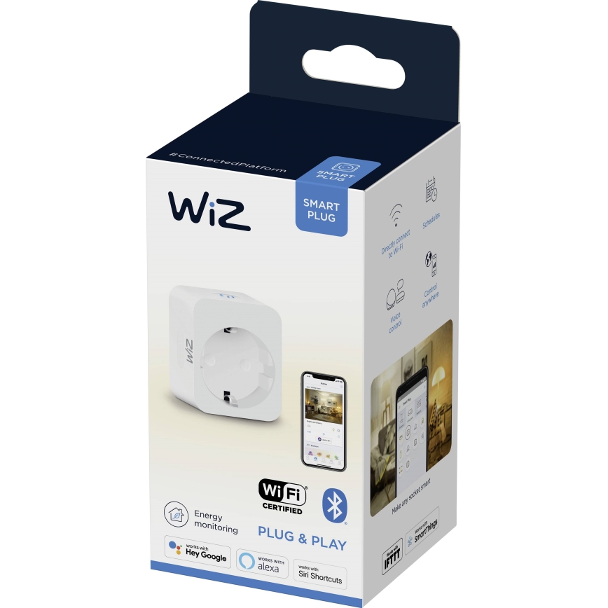 WiZ - Älykäs pistoke F 2300W + powermeter Wi-Fi SCHUKO
