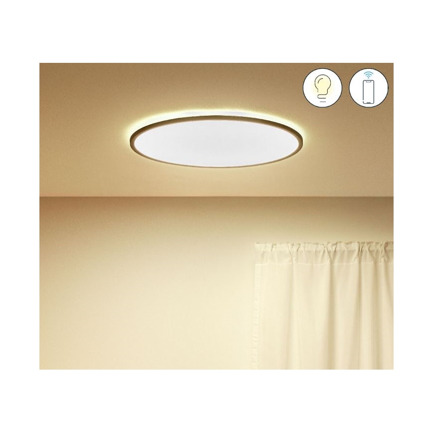 WiZ - LED Himmennettävä kattovalo SUPERSLIM LED/32W/230V 2700-6500K Wi-Fi musta