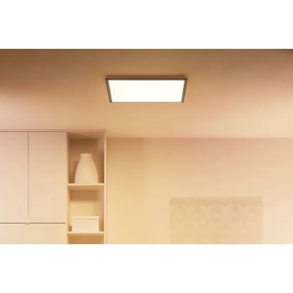 WiZ - LED Himmennettävä kattovalo SUPERSLIM LED/36W/230V 2700-6500K Wi-Fi musta