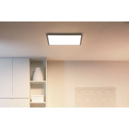 WiZ - LED Himmennettävä kattovalo SUPERSLIM LED/36W/230V 2700-6500K Wi-Fi musta