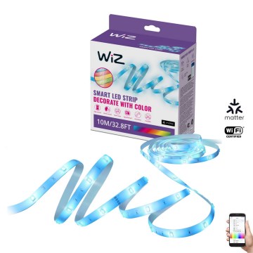 WiZ - LED RGB himmennettävä nauha 10m LED/12W/230V Wi-Fi