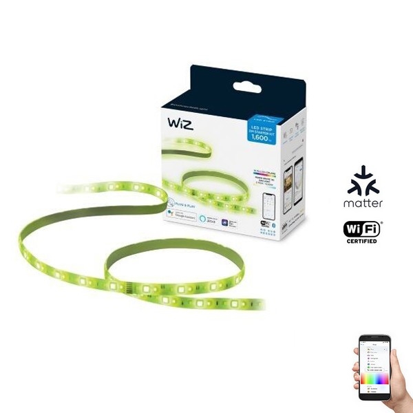 WiZ - LED RGB Himmennettävä nauha 2m LED/20W/230V 2700-6500K Wi-Fi