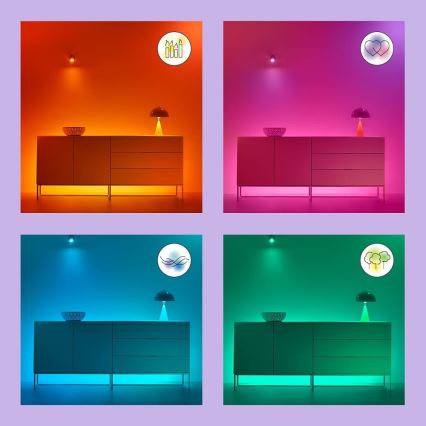 WiZ - LED RGB himmennettävä kattovalaisin SUPERSLIM LED/32W/230V 2700-6500K Wi-Fi musta