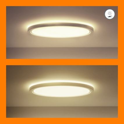 WiZ - LED RGB himmennettävä kattovalaisin SUPERSLIM LED/32W/230V 2700-6500K Wi-Fi valkoinen