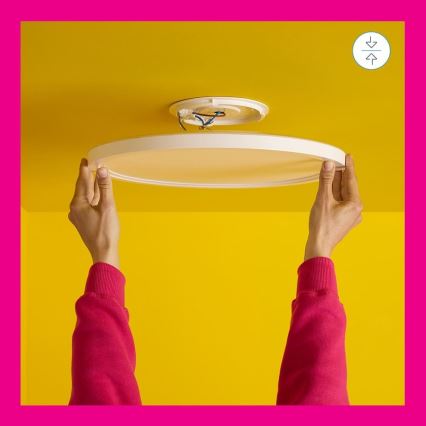 WiZ - LED RGB himmennettävä kattovalaisin SUPERSLIM LED/32W/230V 2700-6500K Wi-Fi valkoinen