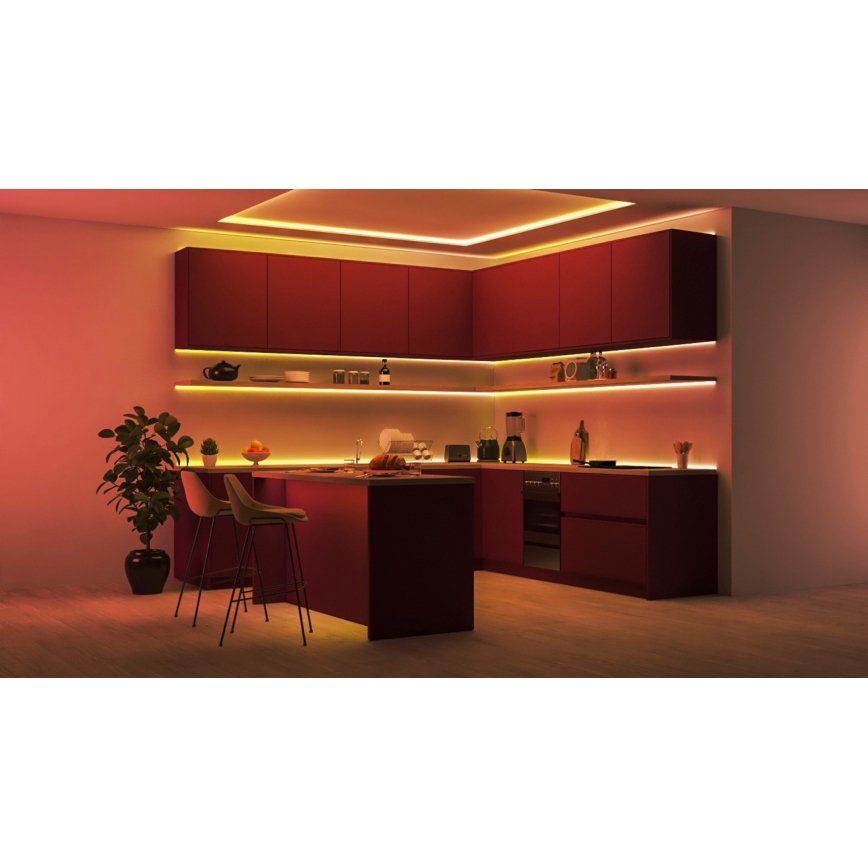 WiZ - LED RGBIC himennettävä nauha 10m LED/21W/230V 2700-6500K Wi-Fi