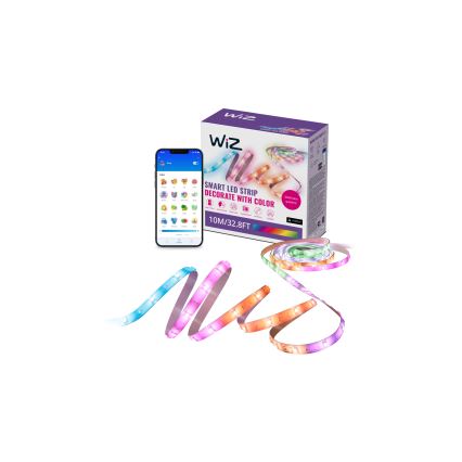 WiZ - LED RGBIC himennettävä nauha 10m LED/21W/230V 2700-6500K Wi-Fi