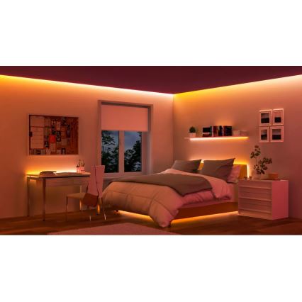 WiZ - LED RGBIC himmennettävä LED-nauha 4m LED/10,2W/5V 2700-6500K Wi-Fi