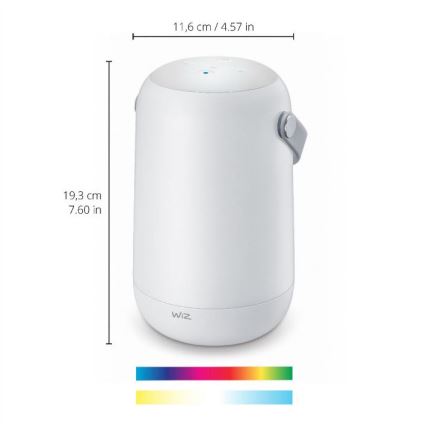 WiZ - LED RGBW himmennettävä kannettava lamppu MOBILE LED/13,5W/5V 2200-6500K Wi-Fi 1800 mAh