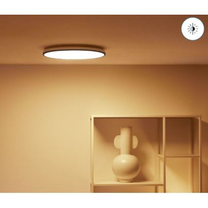 WiZ - LED RGBW Himmennettävä kattovalo RUNE LED/21W/230V 2200-6500K Wi-Fi musta
