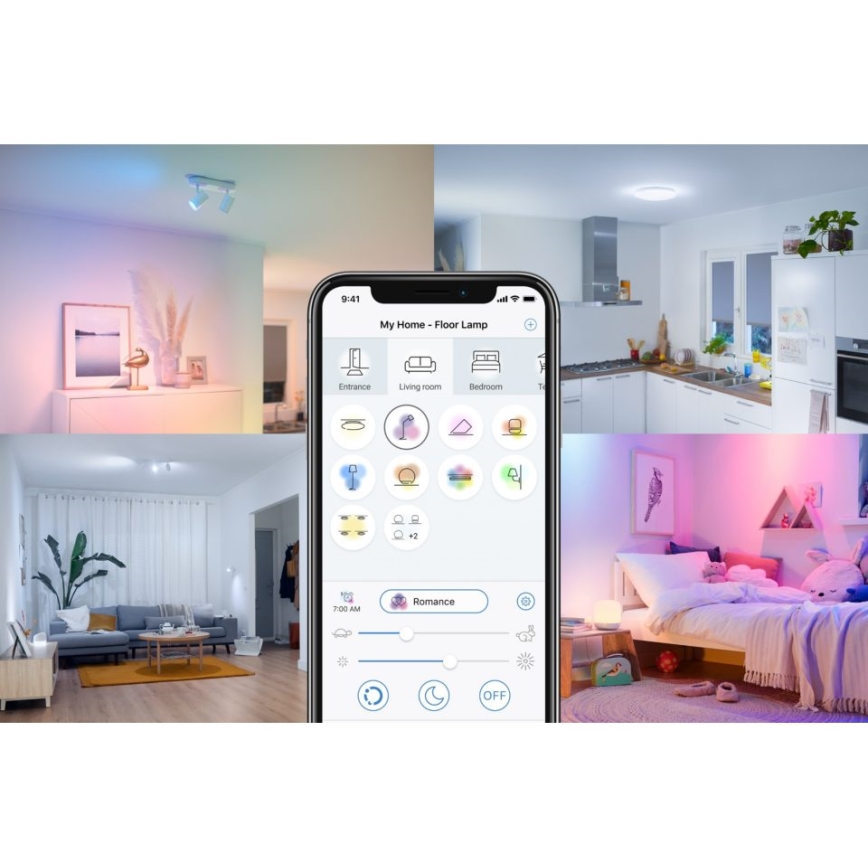 WiZ - LED RGBW Himmennettävä kohdevalo IMAGEO 1xGU10/4,9W/230V CRI 90 Wi-Fi musta