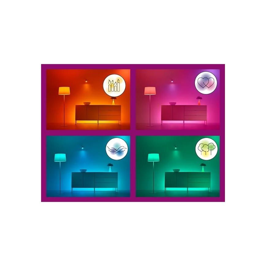 WiZ - LED RGBW Himmennettävä nauha 3m LED/24W/230V 2700-5000K Wi-Fi