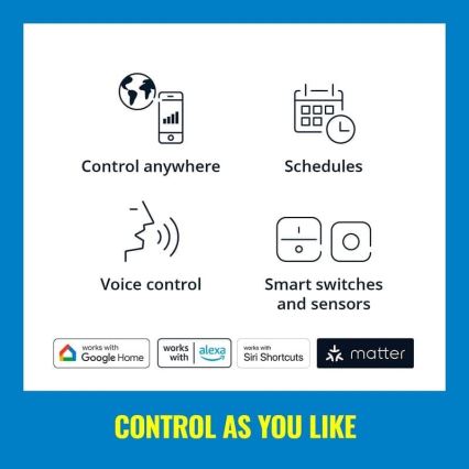 WiZ - LED RGBW Himmennettävä nauha 3m LED/24W/230V 2700-5000K Wi-Fi